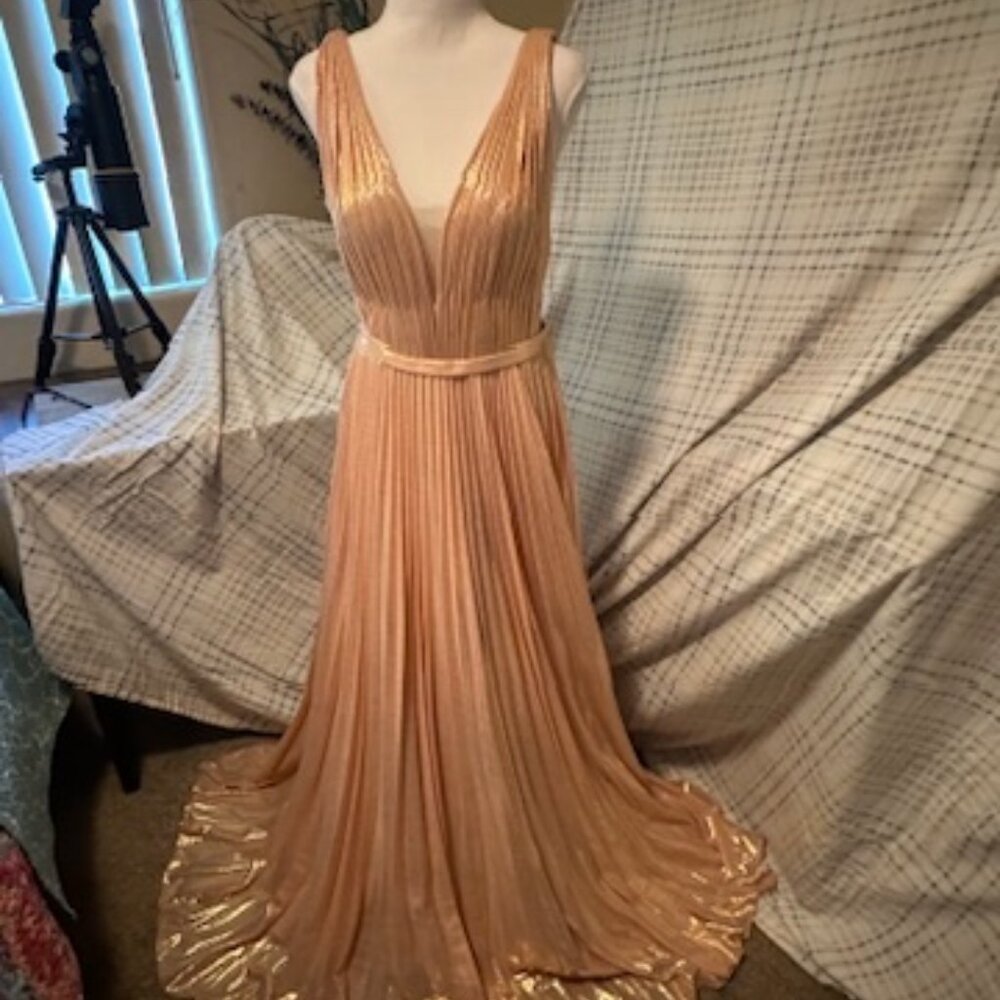 Metallic Rose Gold Dress